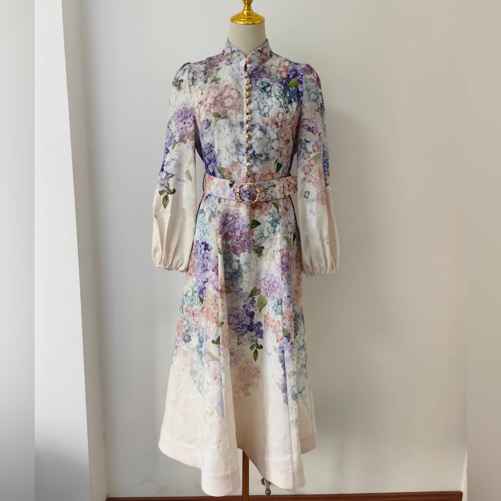 Zimmermann Dawning Buttoned Midi Dress